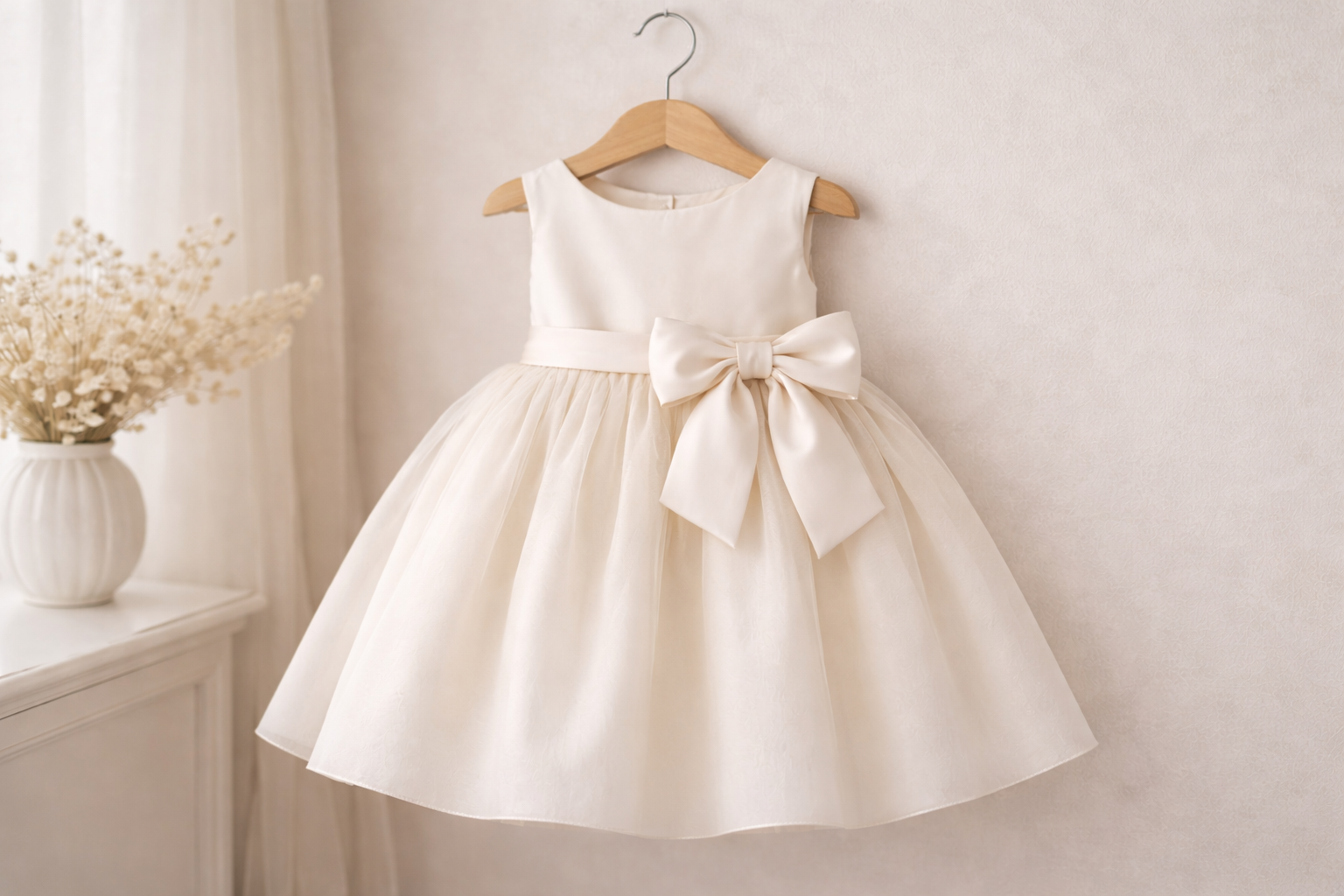 Vestido de princesa rosa con detalles florales